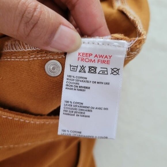 BDG Light Brown Patch Pocket A Line Mini Skirt Size Medium - Picture 10 of 10